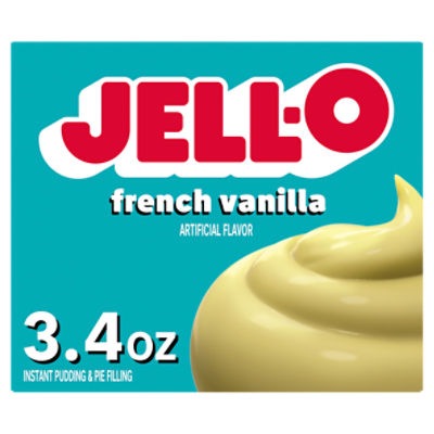 Jell-O French Vanilla Instant Pudding & Pie Filling, 3.4 oz, 3.4 Ounce