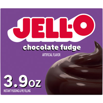 Jell-O Chocolate Fudge Instant Pudding & Pie Filling, 3.9 oz, 3.9 Ounce