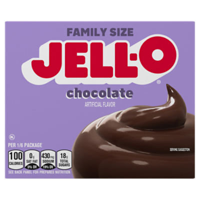 JELL-O Chocolate Instant Pudding & Pie Filling, 5.9 oz Box