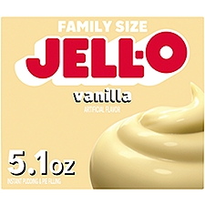 Jell-O Vanilla Instant Pudding & Pie Filling Family Size, 5.1 oz