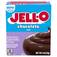 Jell-O Pudding & Pie Filling, Chocolate Flavor Instant Reduced Calorie, 1.4 Ounce