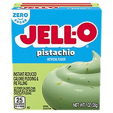Jell-O Pistachio Sugar Free & Fat Free Instant, Pudding & Pie Filling Mix, 1 Ounce