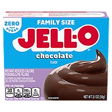 Jell-O Chocolate Sugar Free, Instant Pudding Mix & Pie Filling, 2.1 Ounce