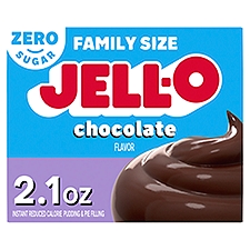 Jell-O Chocolate Zero Sugar Instant Reduced Calorie Pudding & Pie Filling, 2.1 oz