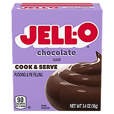 Jell-O Chocolate Pudding & Pie Filling, 3.4 oz, 3.4 Ounce