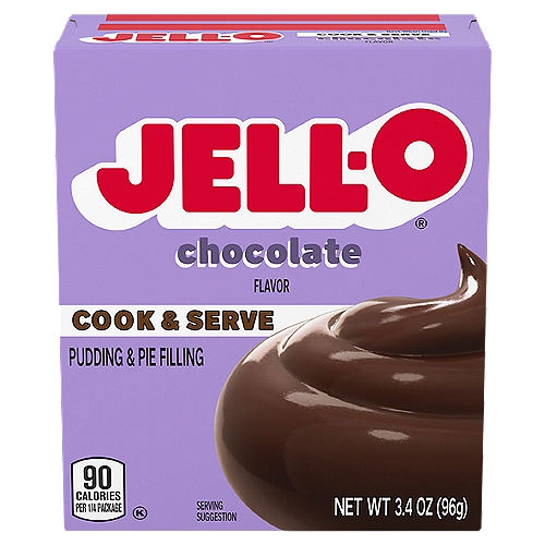 Jell-O Chocolate Pudding & Pie Filling, 3.4 oz