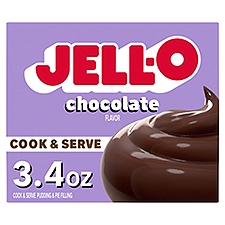 Jell-O Chocolate Pudding & Pie Filling, 3.4 oz, 3.4 Ounce