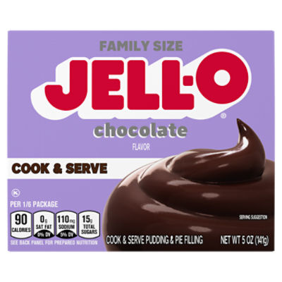 JellO Cook & Serve Chocolate Pudding & Pie Filling, 5 oz
