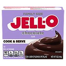 Jell-O Chocolate Cook & Serve Pudding Mix, 5 Ounce