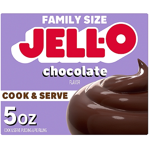 Jell-O Chocolate Flavor Pudding & Pie Filling Family Size, 5 oz
