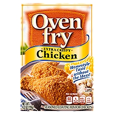 Oven Fry Extra Crispy Seasoned Coating Mix for Chicken, 4.2 oz, 4.2 Ounce