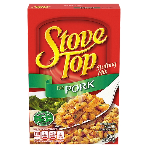 Stove Top Stuffing Mix for Pork, 6 oz