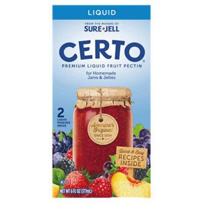 Certo Premium Liquid Fruit Pectin, 2 ct Packs