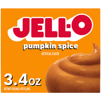 Jell-O Pumpkin Spice Instant Pudding & Pie Filling, 3.4 oz