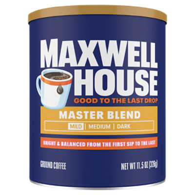 Maxwell House Master Blend Ground Coffee, 11.5 oz Canister