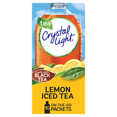 Crystal Light Lemon Iced Tea Drink Mix, 0.07 oz, 10 count, 0.7 Ounce