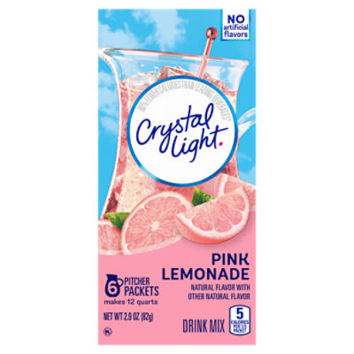 Crystal Light Pink Lemonade Naturally Flavored Powdered, Drink Mix