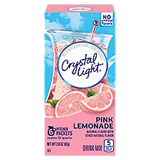 Crystal Light Pink Lemonade Naturally Flavored Powdered, Drink Mix, 2.9 Ounce