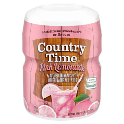 Country Time Pink Lemonade Flavored Drink Mix, 19 oz