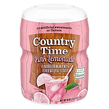 Country Time Pink Lemonade Naturally Flavored, Powdered Drink Mix, 19 Ounce
