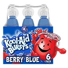 Kool-Aid Bursts Berry Blue Soft Drink, 6.75 fl oz, 6 count