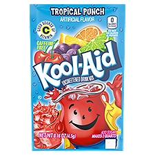 Kool-Aid Unsweetened Soft Drink Mix - Tropical Punch, 4.5 Gram