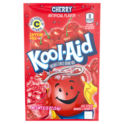 Kool-Aid Cherry Unsweetened Drink Mix, 0.13 oz