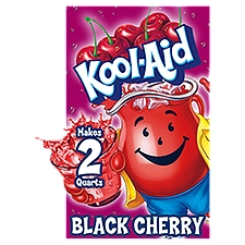 Kool-Aid Black Cherry Unsweetened Drink Mix, 0.13 oz, 3.6 Gram