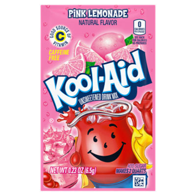 Kool-Aid Unsweetened Pink Lemonade Drink Mix, 0.23 oz Packet