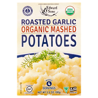 Edward & Sons Roasted Garlic Organic Mashed Potatoes, 3.5 oz