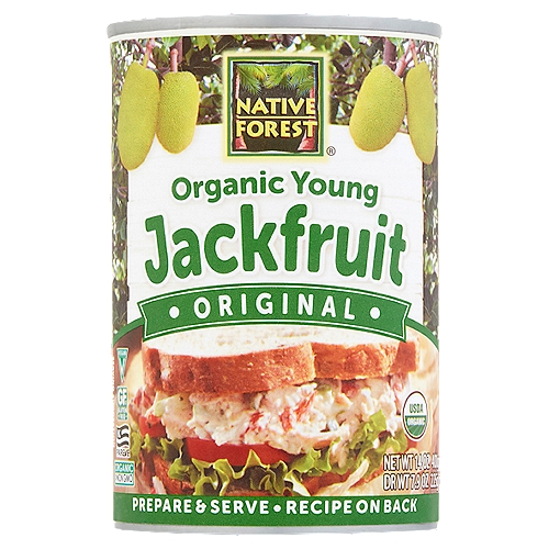 Native Forest Original Organic Young Jackfruit, 14 oz
On the beautiful island nation of Sri Lanka, organic young jackfruit is harvested while it is green, before its starch has time to change to sugar. Its fleshy interior and mild taste make an excellent base to carry the flavor of your favorite seasonings and star in your culinary creations. As it cooks, young jackfruit naturally shreds into the ideal structure for meatless pulled-pork and chicken-style recipes. We have packed this Original variety of Native Forest® Organic Young Jackfruit the traditional Sri Lankan way: in filtered water with a little organic lime juice and salt. It's an excellent vegan option for people who enjoy the texture of meat in their plant-based recipes.