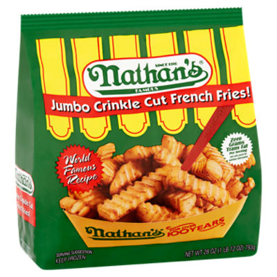 Jumbo Crinkle Cut French Fries - 28 Oz. Bag