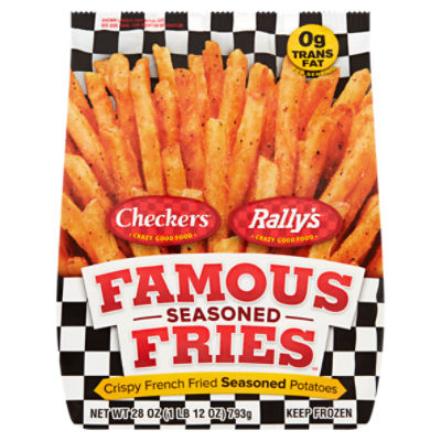 Checkers Rally's Famous Seasoned Fries, 28 oz, 28 Ounce