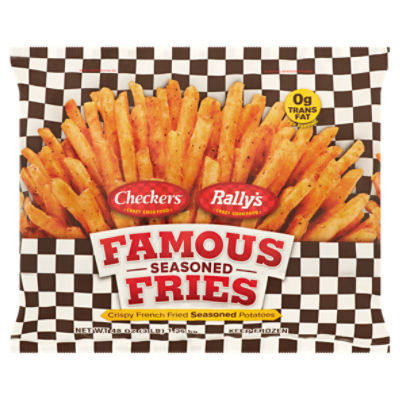 Checkers Rally's Famous Seasoned Fries, 48 oz, 48 Ounce