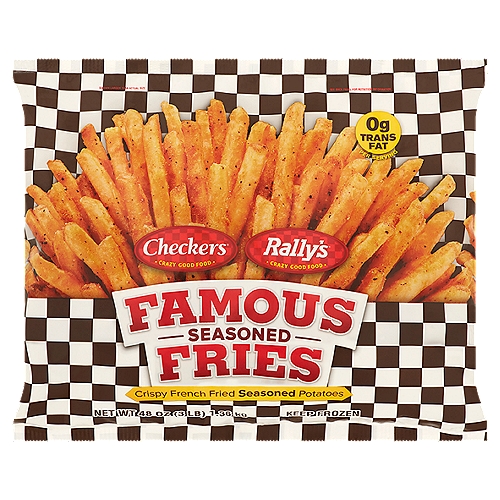 Checkers Rally's Famous Seasoned Fries, 48 oz
Crispy French Fried Seasoned Potatoes