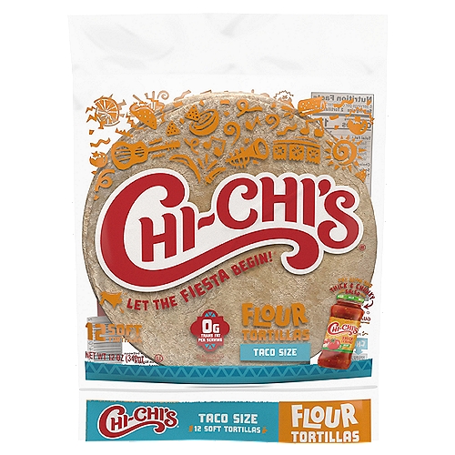 Chi-Chi's Flour Taco Style Tortillas, 12 count, 12 oz