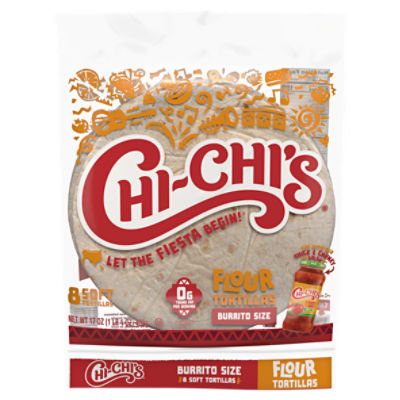 Chi-Chi's Flour Burrito Tortillas, 8 count, 17 oz, 17 Ounce