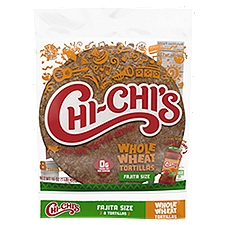 Chi-Chi's Whole Wheat Fajita Style Tortillas, 8 count, 16 oz, 16 Ounce