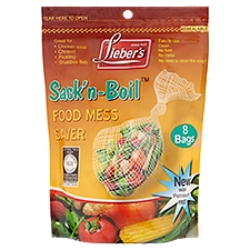 Lieber's Sack' n-Boil Food Mess Saver Bags, 8 count