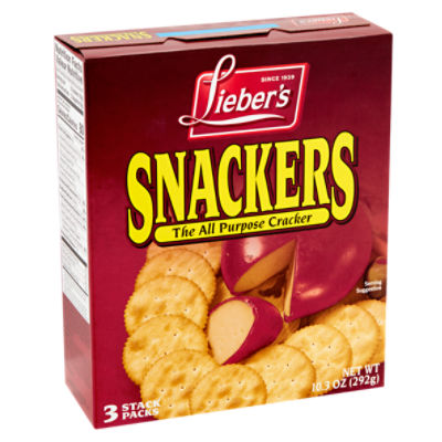 Lieber's Snackers Crackers, 10.3 oz