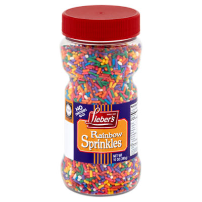 Lieber's Rainbow Sprinkles, 10 oz