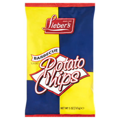 Lieber's Barbecue Flavored Potato Chips, 5 oz