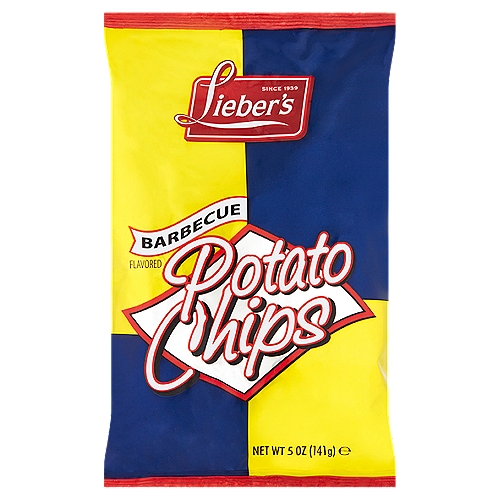 Lieber's Barbecue Flavored Potato Chips, 5 oz