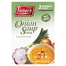 Lieber's Onion Soup Mix & Instant Onion Dip, 2 count, 2 3/4 oz