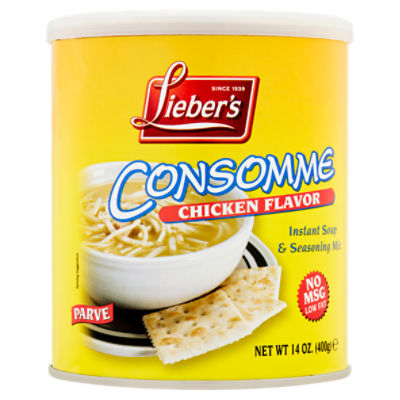 Lieber's Consomme Chicken Flavor Instant Soup & Seasoning Mix, 14 oz