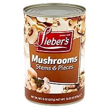 Lieber's Stems & Pieces Mushrooms, 13.25 oz