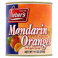Lieber's Whole Segments in Light Syrup Mandarin Oranges, 11 oz