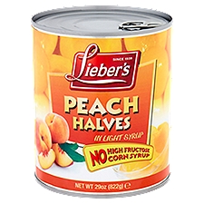 Lieber's Peach Halves in Light Syrup, 29 oz