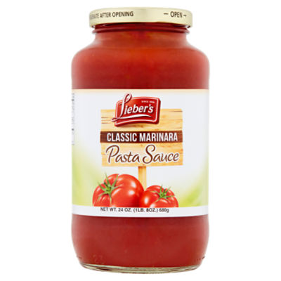 Lieber's Classic Marinara Pasta Sauce, 24 oz