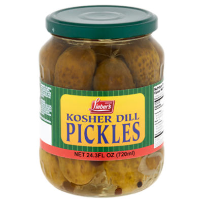 Lieber's Kosher Dill Pickles, 24.3 fl oz